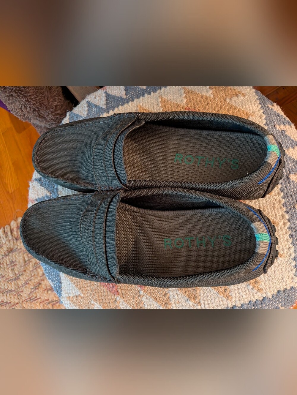 Rothy's Men's  Slip-On Loafers Size 11.5 Olive Green